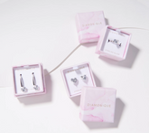 Diamonique Choice of Heart Cut 3-Piece Gift Set, Sterling Silver, Ring Size 8